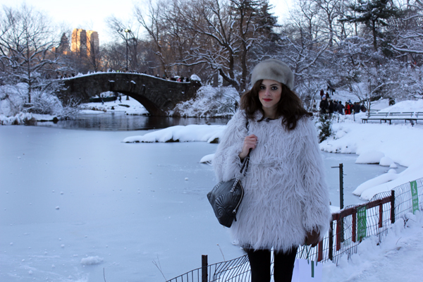 New York Fashion Week Day 3 – Outfit + Diary including Central Park under the Snow and the Lacoste show