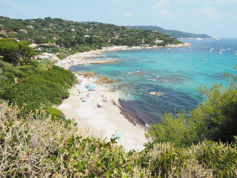 Top Saint Tropez beaches - Escalet beach and Cap Taillat beach