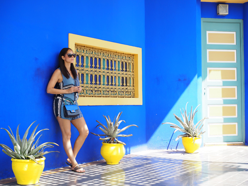 Amandine fashion travel blogger Marrakech Majorelle garden