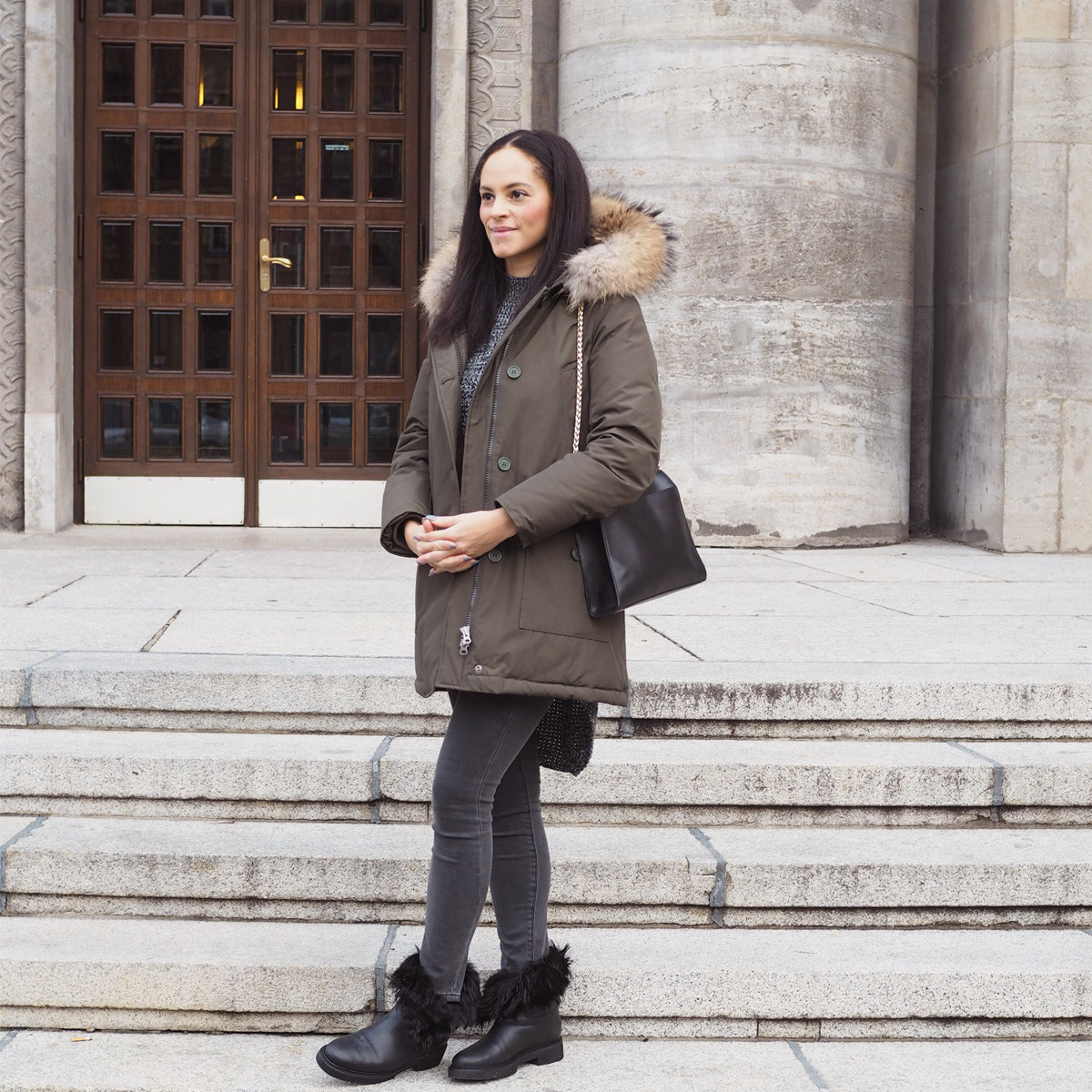 Outfit – Woolrich arctic parka & Vince cromby boots