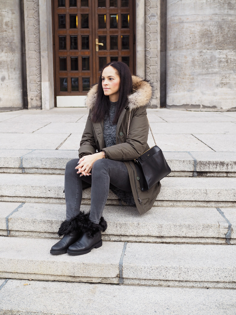 Outfit - Woolrich arctic parka & Vince cromby boots - Les Berlinettes