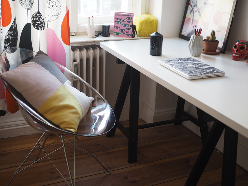 home inspiration desk kartell chair