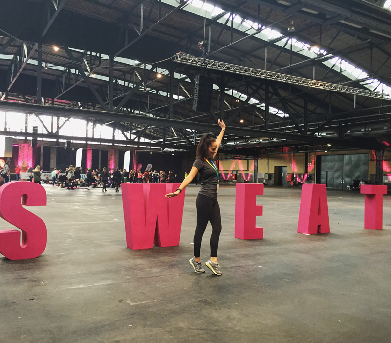 fitness blogger at the Kayla Itsines Bootcamp Berlin