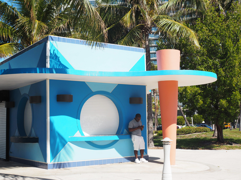 Art deco building miami beach