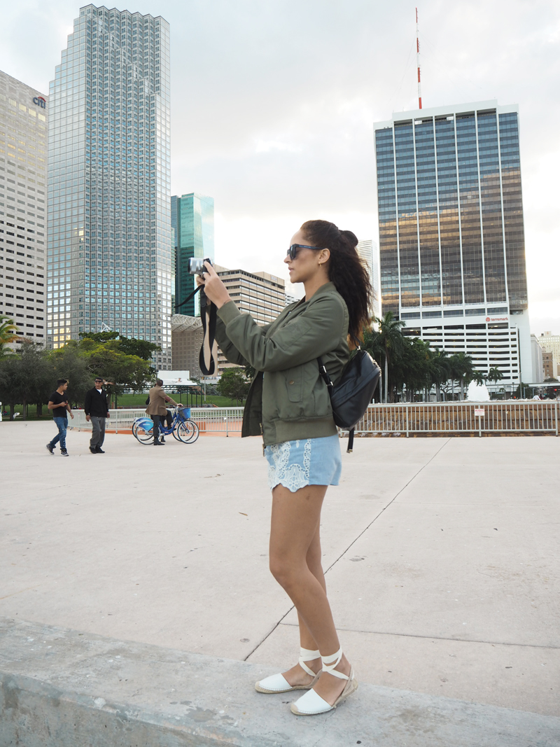 Travel blogger downtown Miami