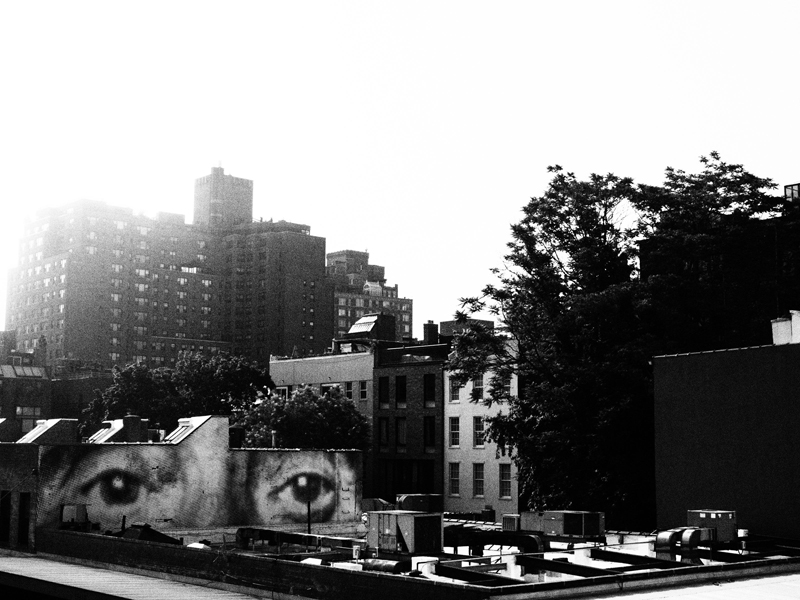 eyes graffiti NYC Olympus PEN E-PL7 art filter