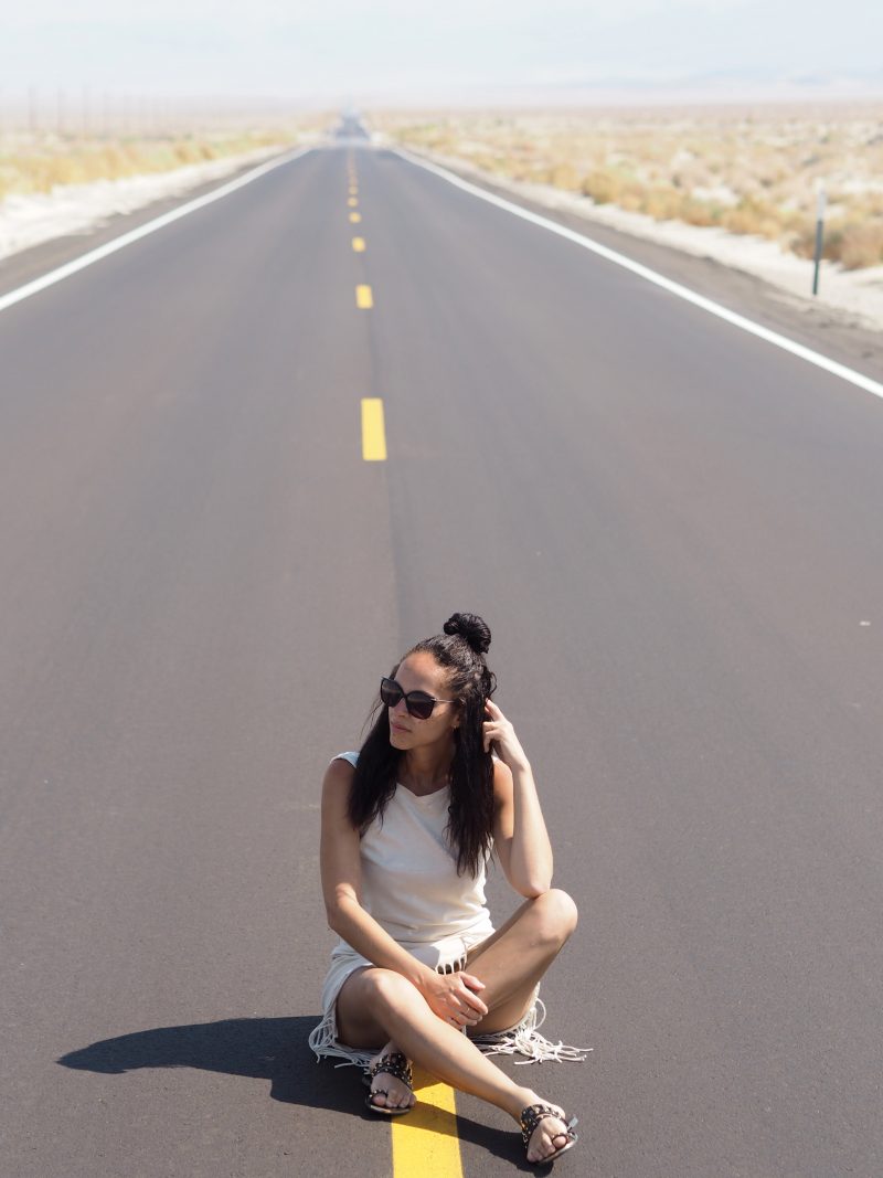 travel blogger in Death Valley California