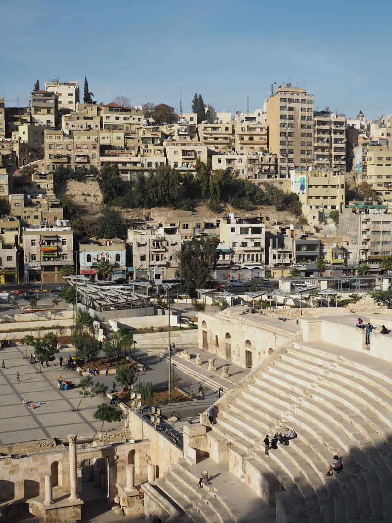 Traveling to Jordan one day in Amman roman theatre