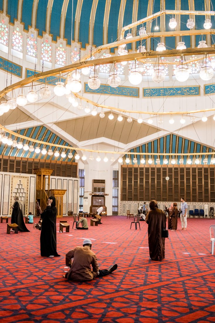 Inside Blue Mosque Amman Jordan