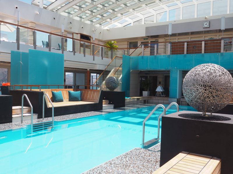On board one of the most luxurious cruise ship : The MS Europa 2 pool