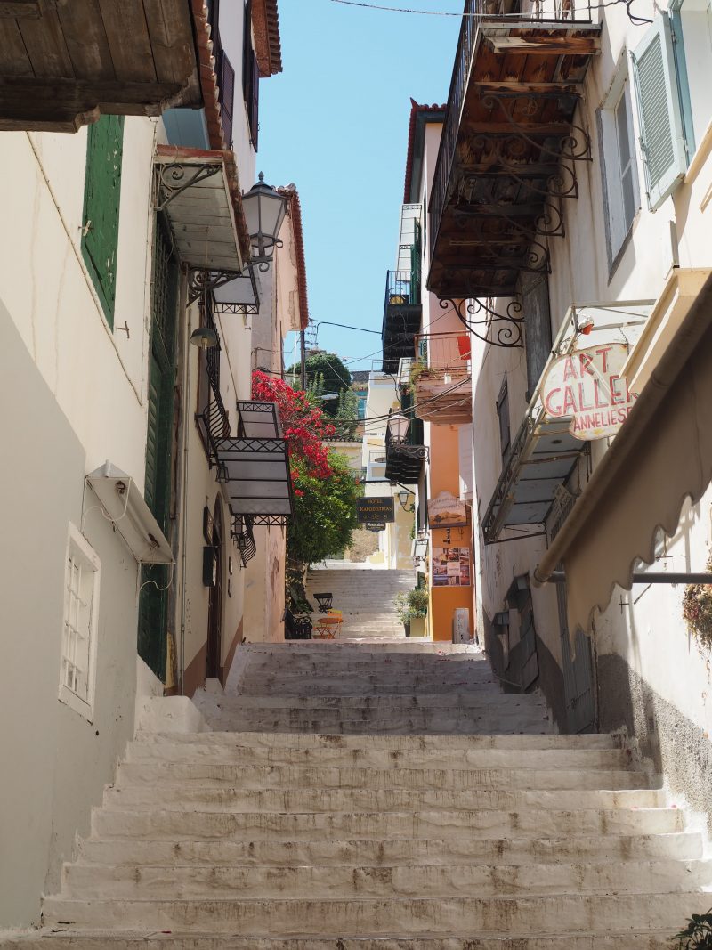 Stairs Nauplia Peloponnese Greece