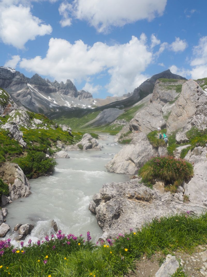 Switzerland summer vacation in Flims TRUTG DI FLEM Watertrail Flims