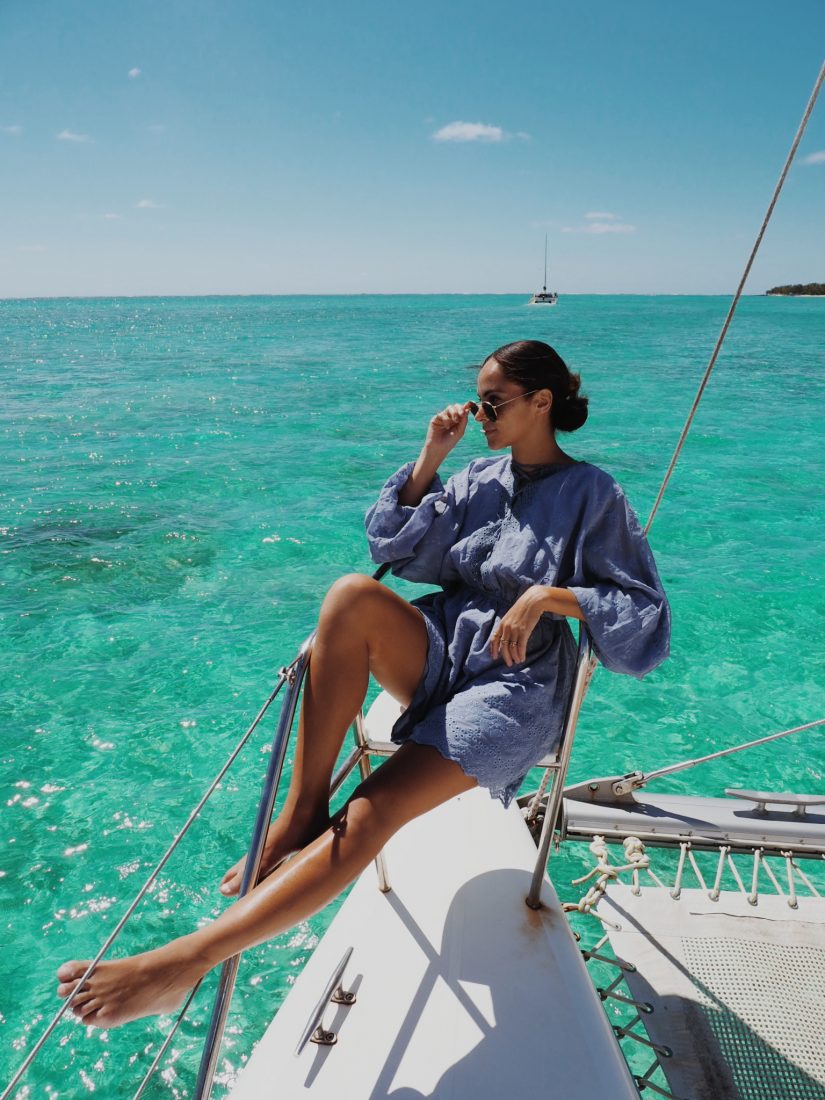 10 activities in Mauritius Travel blogger catamaran cruise