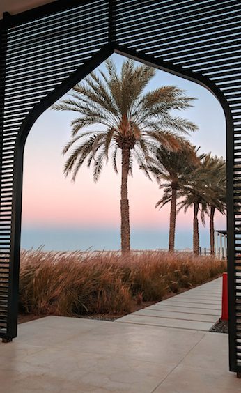 Where to sleep in Muscat - Chedi Muscat sunset