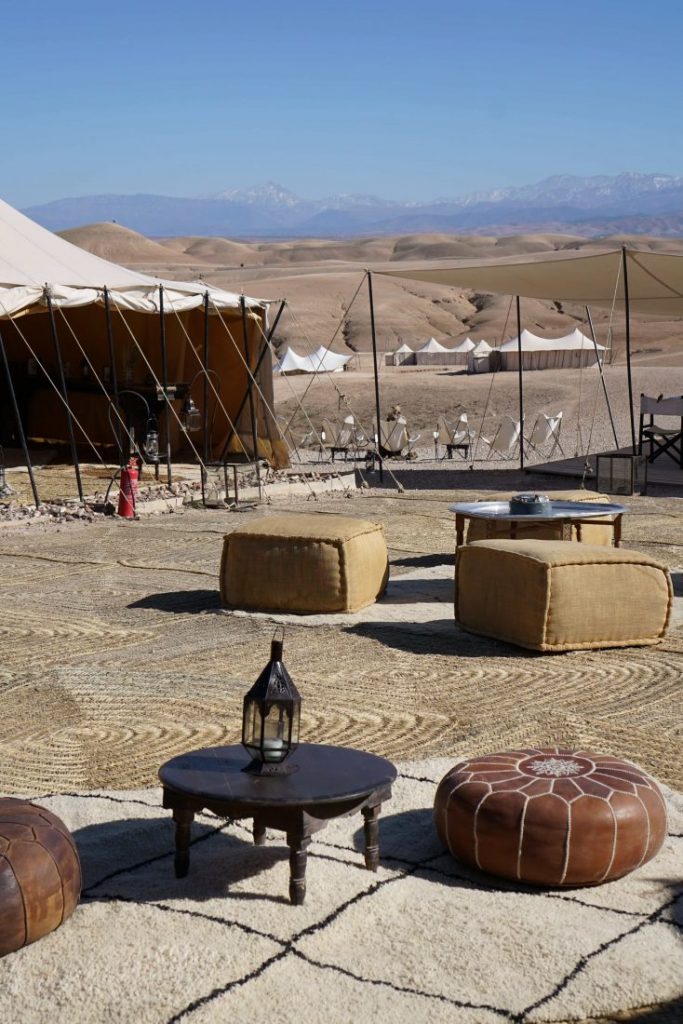 Glamping in Agafay desert at Scarabeo camp – Marrakech 1