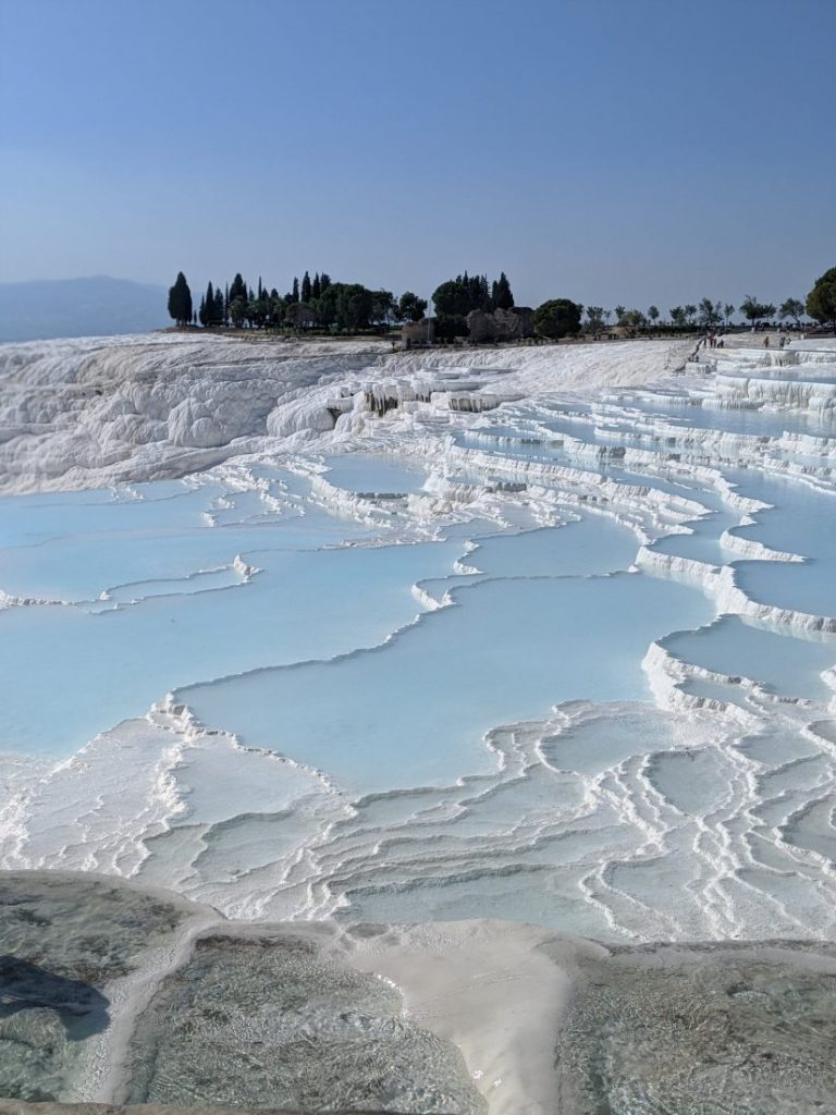 Visit Pamukkale thermal pools Turkey