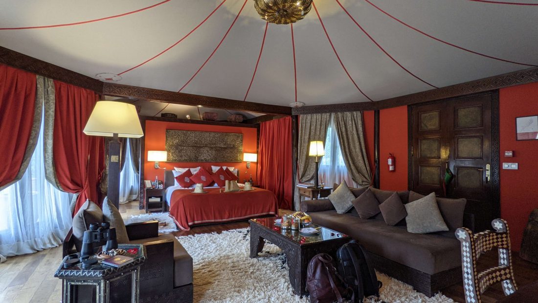 Tented suite Review Kasbat Tamadot Virgin resort Morocco
