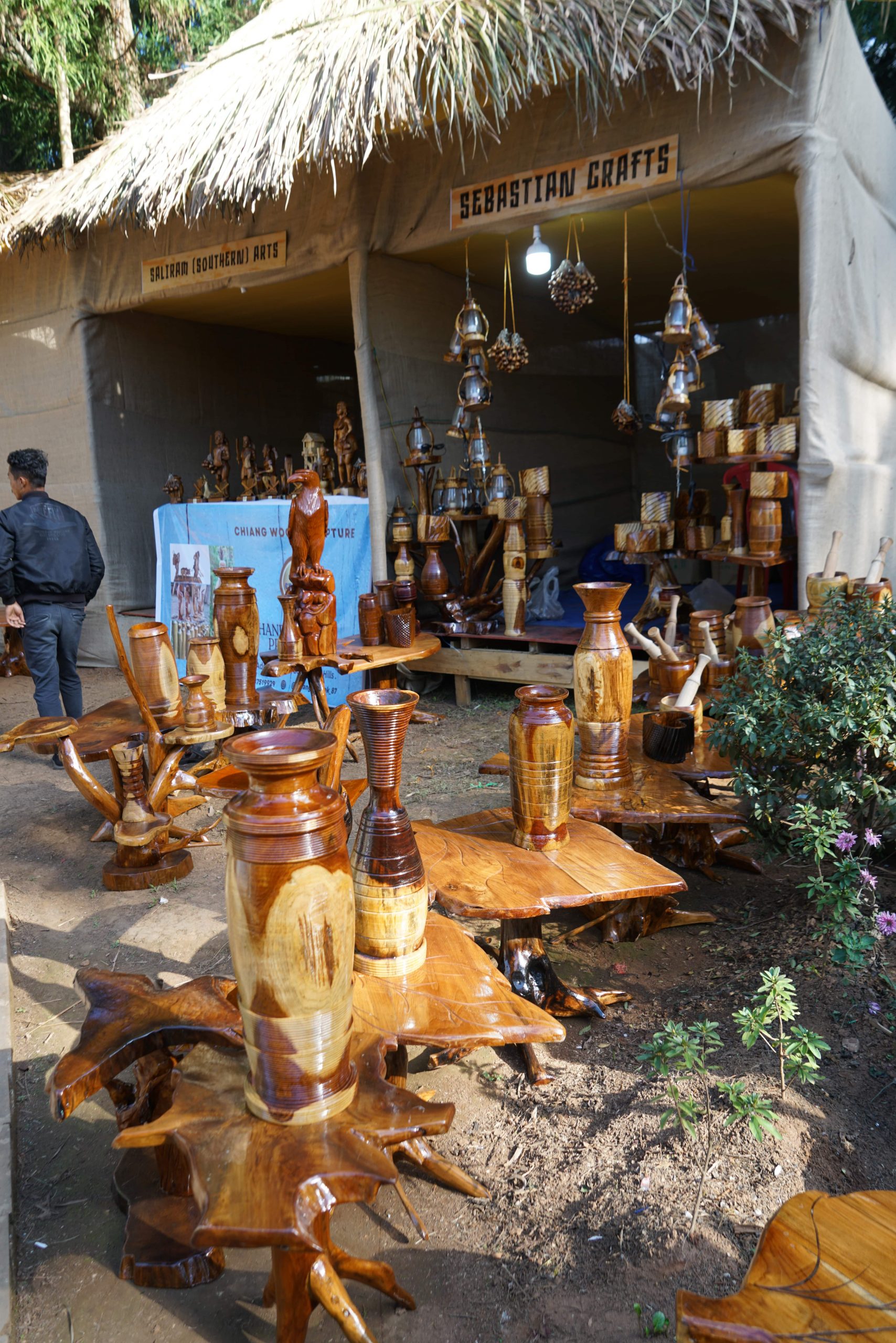 Shopping for Local Handicrafts in Meghalaya India