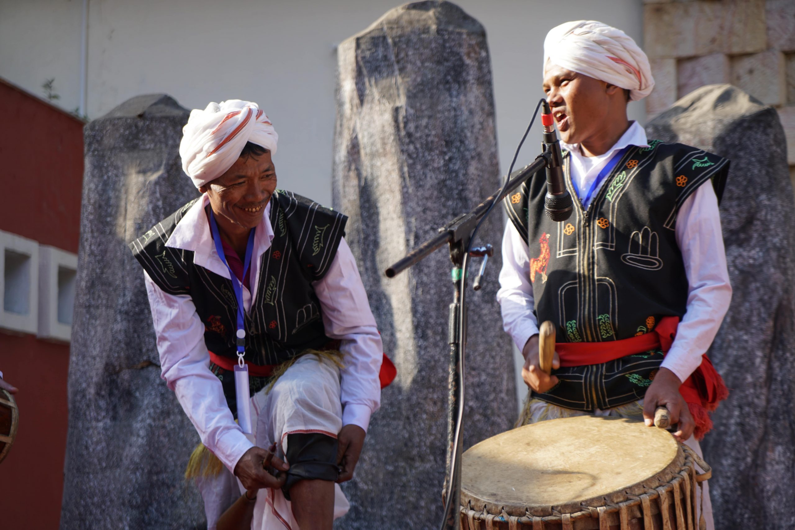 Singer at Meghalaya Festival tribe