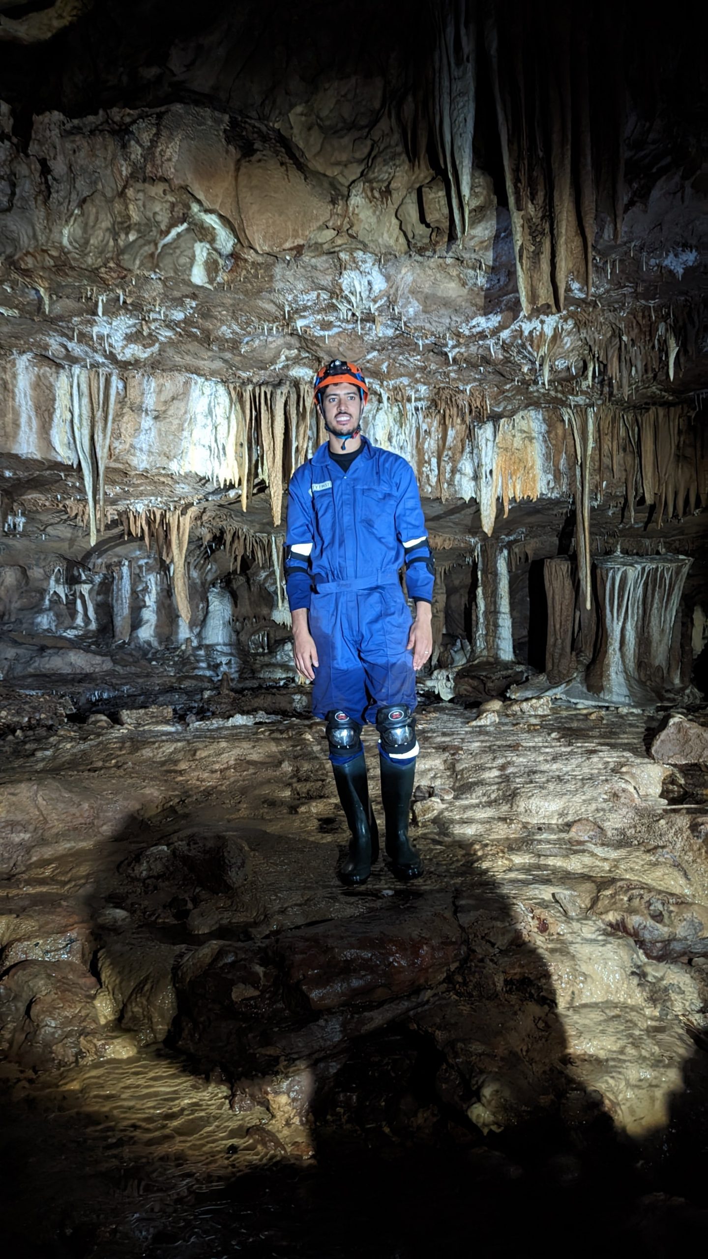 Travel influencer caving Meghalaya India