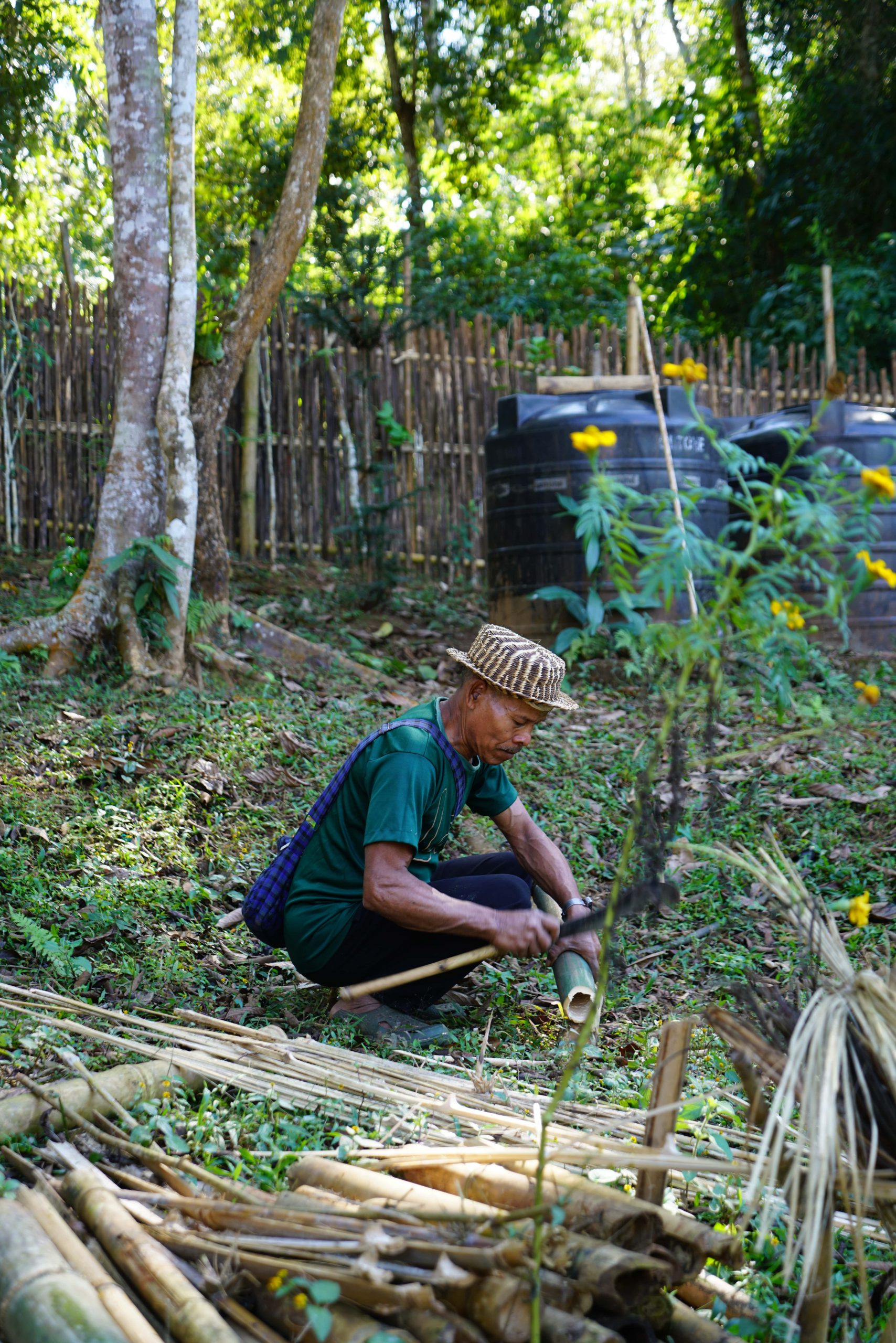 Villagers Eri Silk Village Meghalaya India