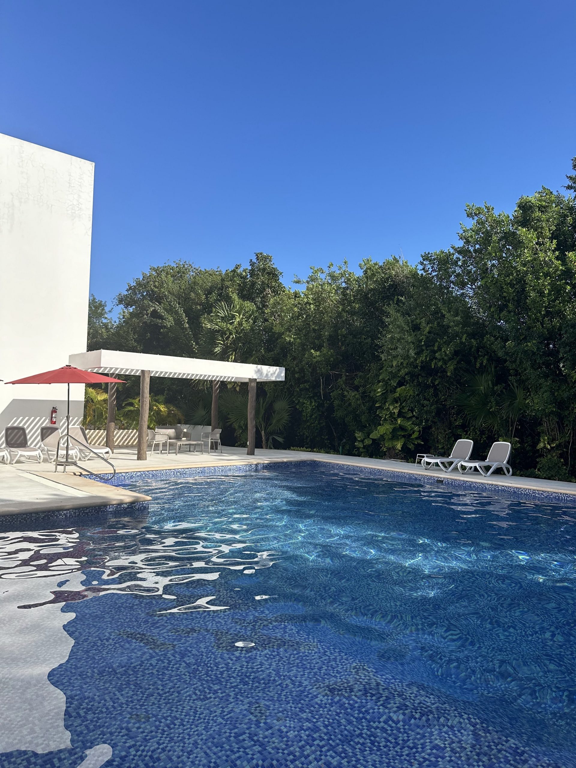 Family friendly accommodation at Tulum Country Club pool